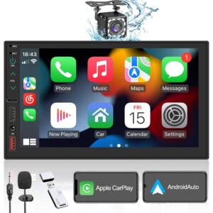 Radio Bluetooth 2 DIN con CarPlay y GPS
