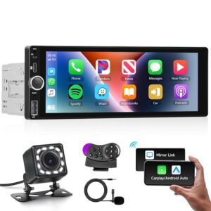 Radio Coche 1 DIN con CarPlay y Bluetooth