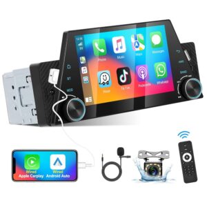 Radio Coche 1 DIN con Carplay y Bluetooth