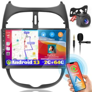 Radio Coche Android 13 para Peugeot 206
