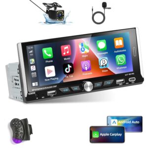 Radio de Coche 1 DIN Podofo con Carplay