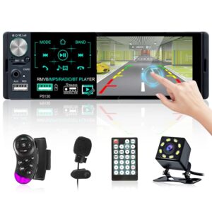 Radio de Coche Bluetooth 1 DIN con Pantalla Táctil