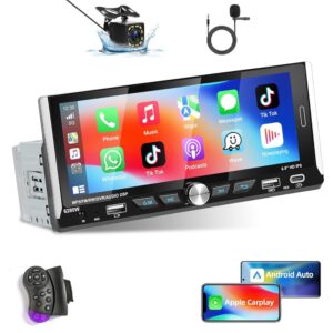 Radio de Coche Carplay Inalámbrico 1 DIN