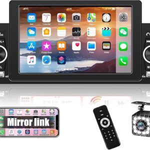 Radio Táctil DIN 5'' con Bluetooth y Cámara