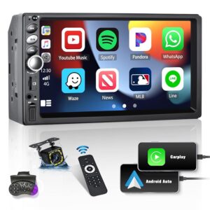 SIXWIN Radio Coche 2 DIN 7'' CarPlay